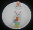 le chat jongleur - Assistte bébé porcelaine